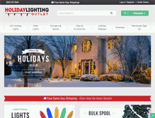 Tablet Screenshot of holidaylightingoutlet.com